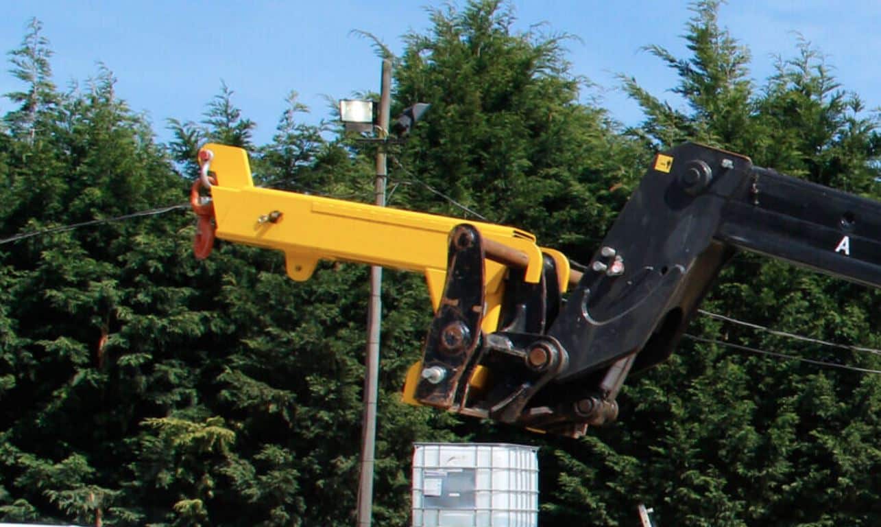 Crane Jib to fit 12 tonne Telehandler 12 tonne @ 1 metre, 9 tonne @ 2 metres, 6 tonne @ 3 metres